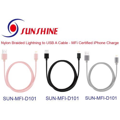 mfi Certified Nylon Braided Lightning Cable
