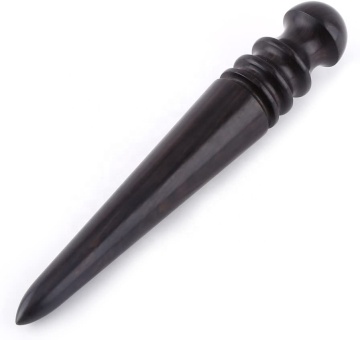 Black Wood Leathercraft Edge Burnisher Polishing Tool Kit - Sandalwood