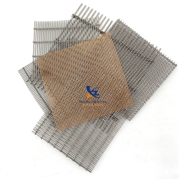 Colorful Stainless Steel Copper Aluminum Decorative Glass Laminated Wire Mesh