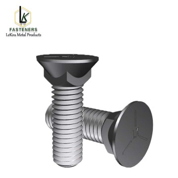 Плужныя балты з плоскай галоўкай і квадратнай шыяй