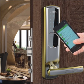 Security Biometric Fingerprint Lock with Mechanical Key