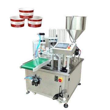 Kleine kopjes vullende sluitmachine voor vloeibare room