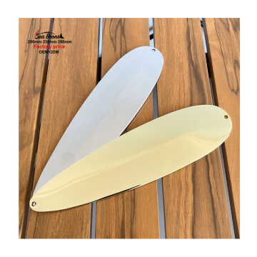 OEM 304 Stainless Steel Fishing Flutter Spoon Lures 200mm 230mm 280mm for Sea Fishing