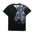 Mens lion 3d in áo thun 100 áo polyester