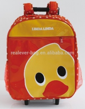 BH1302 orange color trolley children bag