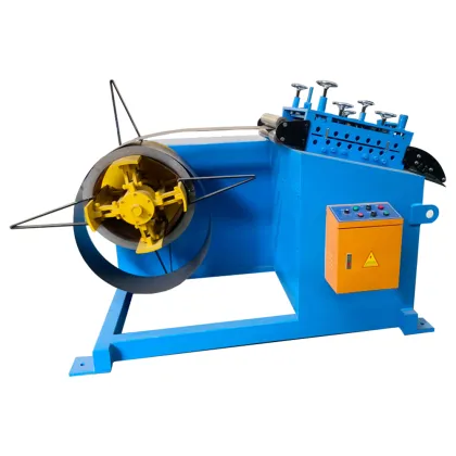High Precision Heavy Duty Uncoiler Straightener Feeder System for Flat Stock