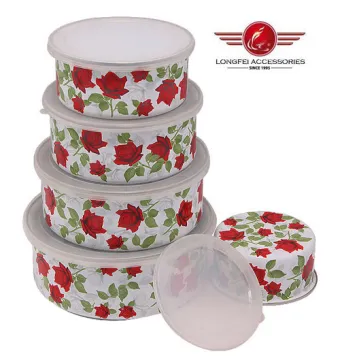 2018 New Style High Quality Enamel Bowl with Lid