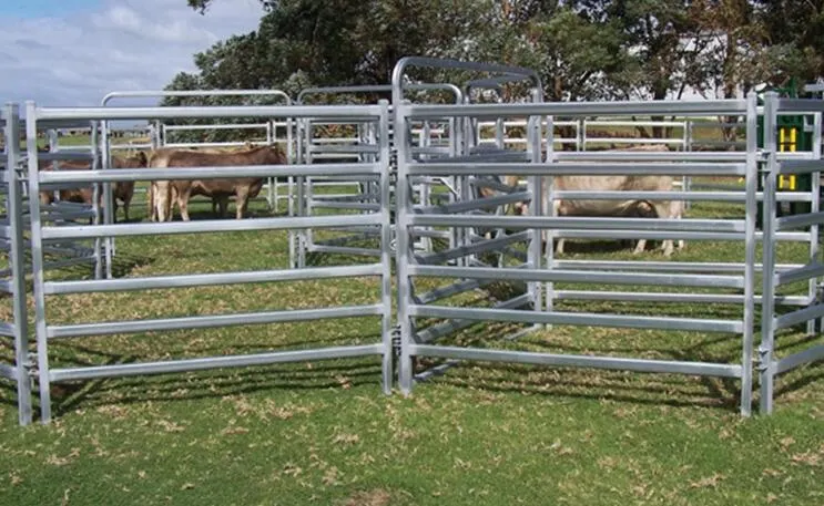 Panneaux de clôture de bétail à la ferme temporaire en acier en métal de sécurité