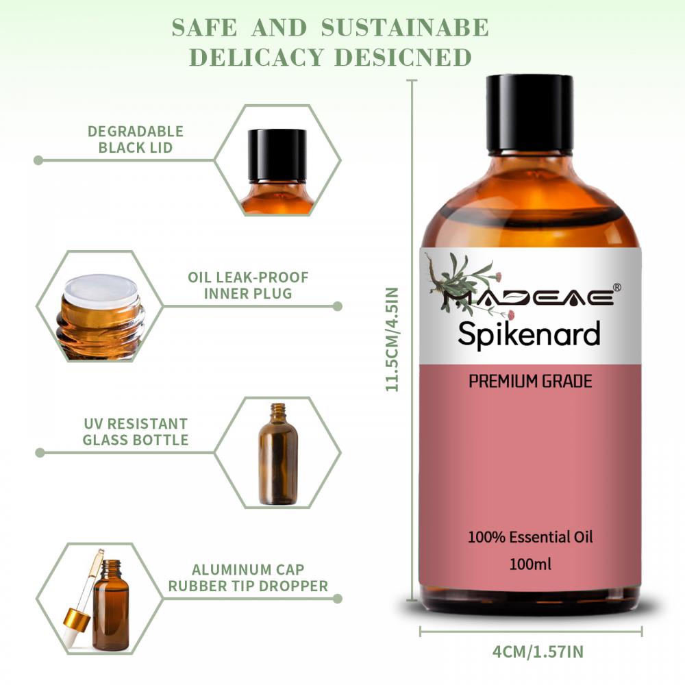 100% Pure & Natural Steam distilled Spikenard Essential Oil for Healthcare