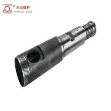 তারের এক্সট্রুশন মেশিনের জন্য শঙ্কুযুক্ত টুইন স্ক্রু ব্যারেল