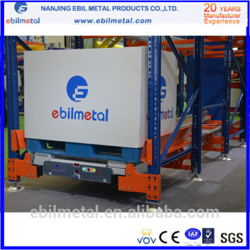 Frist in first out storage syetem --radio shuttle racking