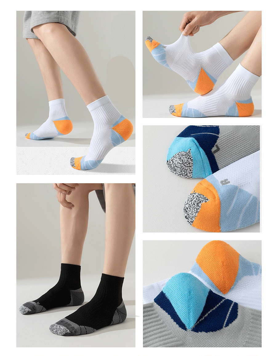 Men Women Cotton Athletic Running Socks