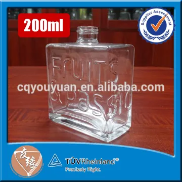 embossed empty diffuser packaging clear glass bottles 250 ml