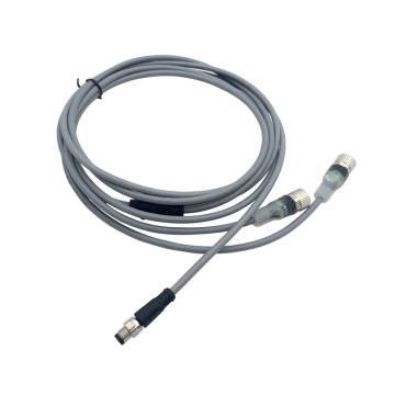 M8 Male to 2M12 Female Connection Cable