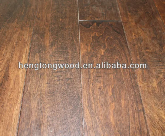Artisan Hand-Carved birch Engineered Flooring With FSC certificate
