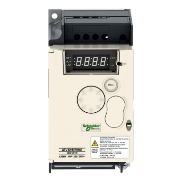 Altivar 12 Variable Speed Drive ATV12H075M2 0.75kW 1hp 200-240V 1 Phase with Heat Sink