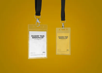 Custom ID badge holder