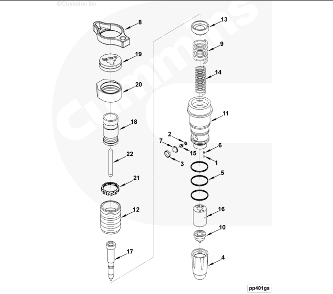 3087587 KTA19 Injector