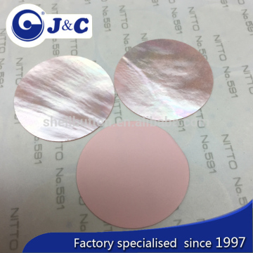 white mother of pearl shell with pink paint color,sea shell watch dial customized as your design with logo and metal words