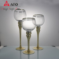 Ato Clear Crystal Romantic Wedding Candle Holdle