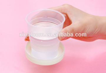 korea style creative magic child's mini plastic water cup with folding lengthen and shorten freely