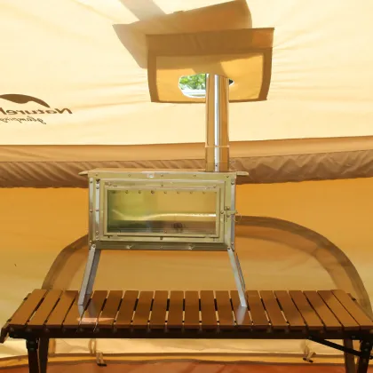 Smoke-Free Wood Burning Stainless Steel Stove for Hot Tent Camping