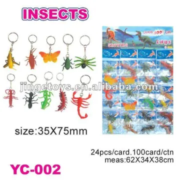 PVC insects key chain