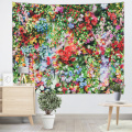 Kleurrijke bloem wandtapijt Volledige muur Bright Floral Nature Tapestry muur opknoping voor woonkamer slaapkamer slaapzaal Home Decor