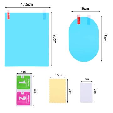 12 Pcs Car Rearview Mirror Film - Rainproof Waterproof Anti-Fog Nano Coating Car Film for Mirrors & Side Windows