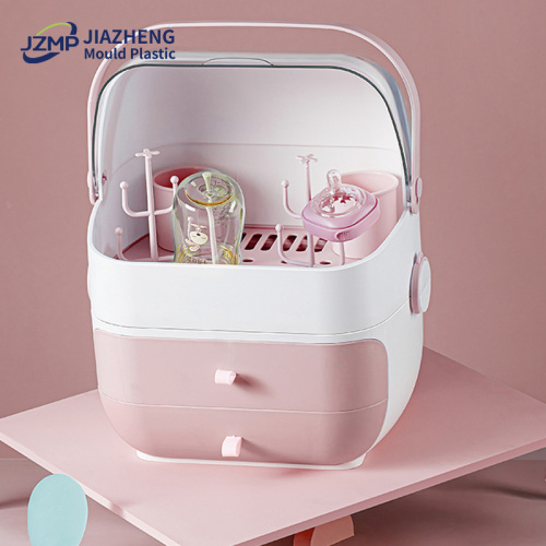 Milk Bottle Storage Box with Layer Plastic Organizer