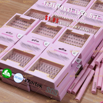 Private Label Fake Lashes: At-Home Self-Application C&D Curl Ribbon Lashes with Custom Eyelash Packaging