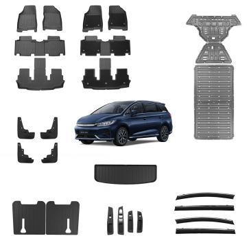 TPE Anti-scratch Waterproof Floor Mats for 6-seater BYD Emax7