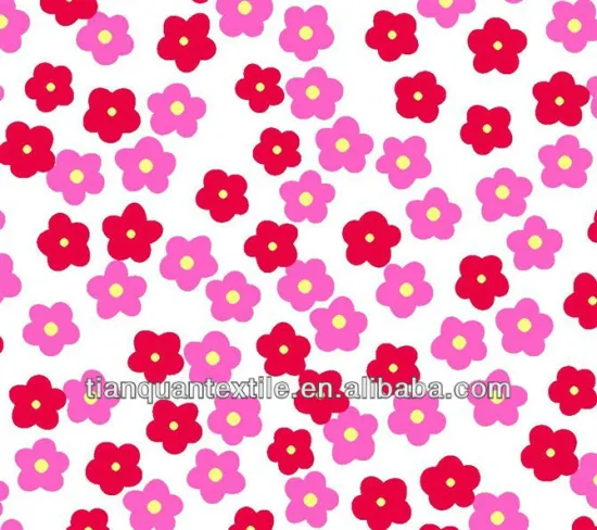 pigment printed tc flannel fabric double side brushed