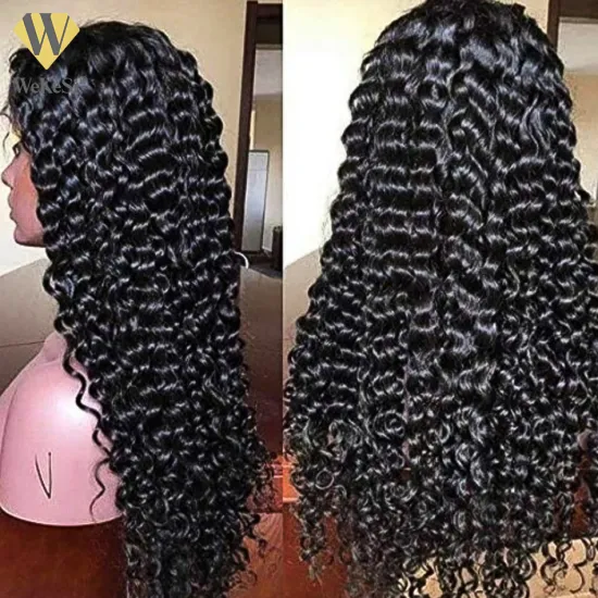 Deep Wave Closure Human Hair Lace Frontal 13x6 Lace Front Wig Pre Plucked Bleached Knots Wigs 13x4 Deep Wave Frontal Wig