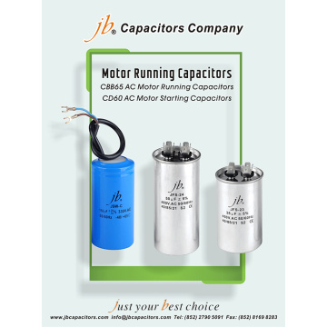 jb Single Phase AC Motor Capacitors CBB65 and CD60