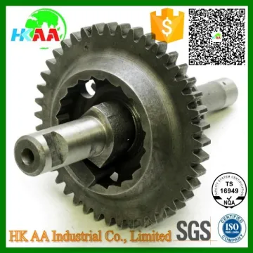 TS16949 auto spare parts supplier, precision steel starter gear, kick starter drive gear