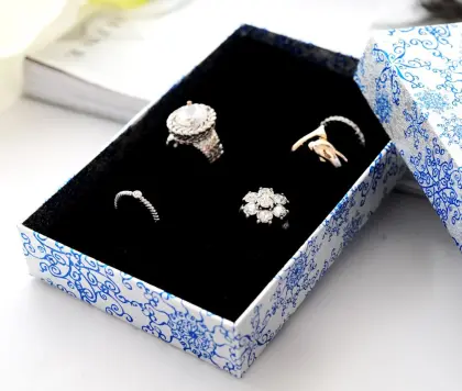 Chinese Style Decorative Silver Pendant Jewelry Box