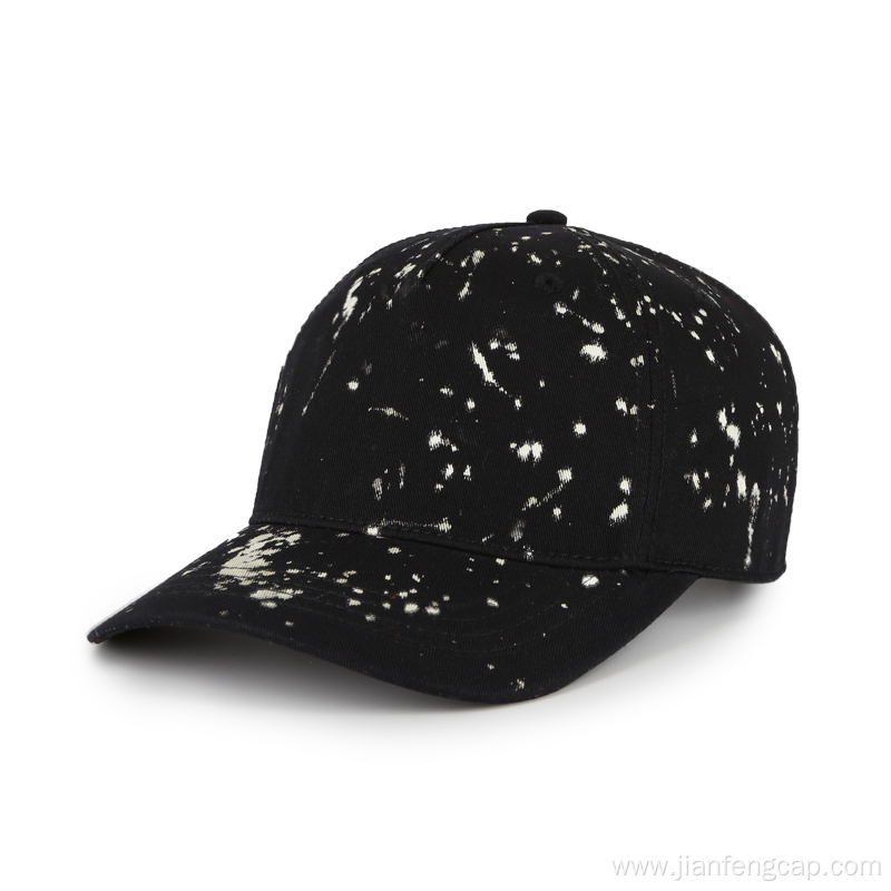 Freedom splatter print art fashion baseball cap