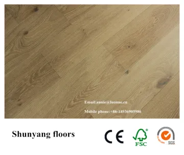 Natural color favourite construction usage UV lacquered engineered white oak timber floorboard