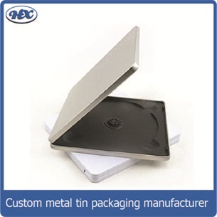 Tin cd case with tray