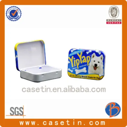 christmas tin box, mints tin can, pill case