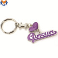 Porta-chaves de esmalte macio com logotipo personalizado de metal Craft