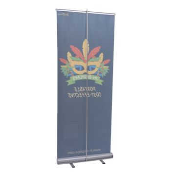 Promoção de altura ajustável Economia Roll Up Banner Stand