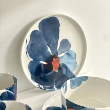 Nordic Ink Wash Art Themed Dinnerware