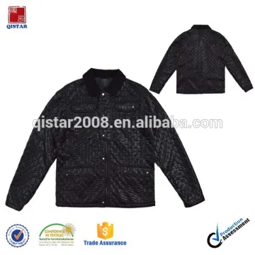 Chinese style black men's leather jacket