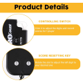 Llavero Negro Durable Golf Shot Counter Score