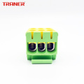 Bornier universel 50mm2 3 voies jaune/vert