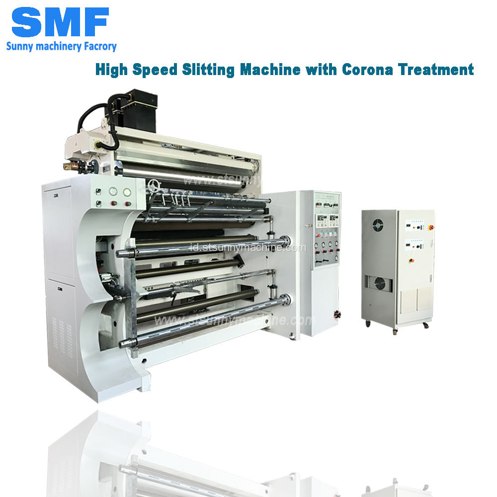 Mesin slitting film dengan Corona Treatment GFTW-1500C