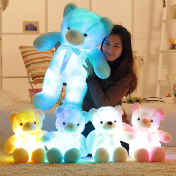 Glittering LED Color-Changing 30cm Teddy Bear Plush Toy: A Sparkling Christmas Gift