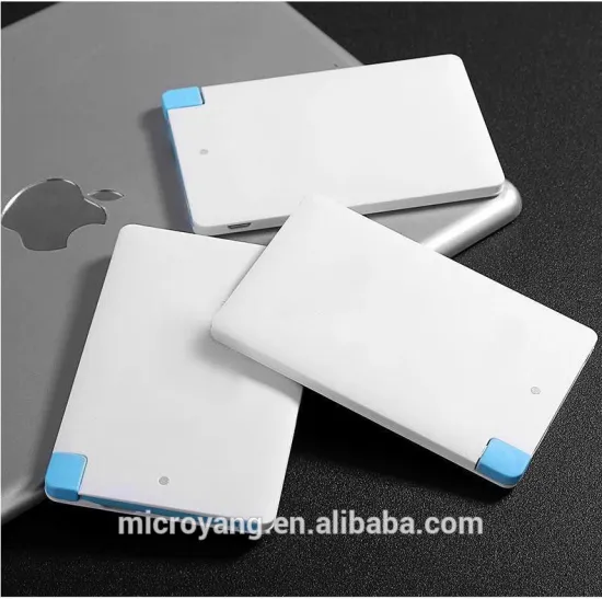 Ultra thin credit card portable power bank custom colorful logo printing